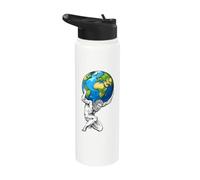Atlas sosteniendo la Tierra Stainless Steel Insulated Water Bottle
