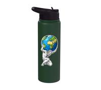 Atlas sosteniendo la Tierra Stainless Steel Insulated Water Bottle