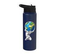Atlas sosteniendo la Tierra Stainless Steel Insulated Water Bottle