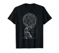 Atlas Titan con Globo Celestial mitología Griega Historia del Arte Camiseta