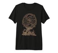 Atlas Vintage Dios Griego Mitología Titán Dios Historia Arte Camiseta Premium
