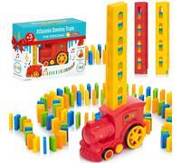 Tren de dominó 160 para niños - Juguetes Montessori para niños y niñas de 3 a 8 años, juego para niños de 3 a 5 años - Divertido juguete de jardín de infantes de cumpleaños - Juegos de Tren y Dominó