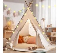 Atlasonix Tipi - Tienda de campaña para niños en Montessori, casa de juegos para niños y niñas, 100% algodón