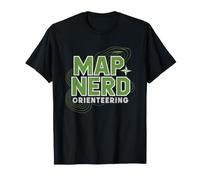Atleta De Orientacion Navegacion con Brujula Lector Mapas Camiseta