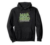Atleta De Orientacion Navegacion con Brujula Lector Mapas Sudadera con Capucha