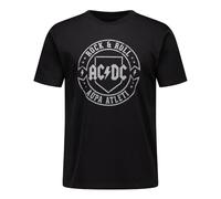 Atlético de Madrid 1903 - Camiseta Negra Mujer AC/DC Rock & Roll