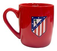 CYPBRANDS Atlético de Madrid, Taza, Taza Cerámica, Menaje, Desayuno, Tazas Originales, Color Rojo, Producto Oficial