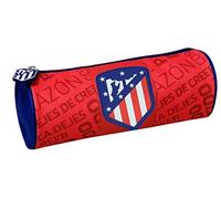 Atlético de Madrid - Estuche Portatodo Cilíndrico Soft, con Cremallera, Producto Oficial (CyP Brands)