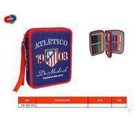 Atletico de madrid - plumier grande de 2 pisos (cyp imports ep-202-atl