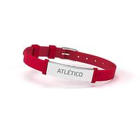 Atlético de Madrid Pulsera Fashion Roja Ajustable para Hombre, Mujer y Niño | Pulsera de Silicona y Acero Inoxidable | Apoya Producto Oficial Colchonero | ATM