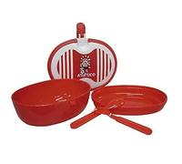 Atlético de Madrid, Tartera con 2 Platos, Cuchara y Tenedor, Producto Oficial Atlético de Madrid, Color Rojo (CyP Brands)