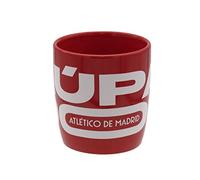 Atlético de Madrid - Taza Desayuno Lacada, para Lavavajillas, Producto Oficial, Color Rojo (CyP Brands)