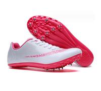 Atletismo Zapatos Spikes Zapatillas para Correr Clavos Carrera Zapatos Entrenamiento Sprint Atlético Ligero Estudiante Competencia(Pink,8/39)