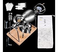 ATLION MáQuina Palomitas MaíZ Alta Presión, con Calefacción por Fuego Acero Inoxidable para Fiesta en Casa (260ML)