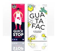 ATM Gaming Guatafac + Quickstop - Juegos de Mesa Adultos - Juego de Cartas Divertido para Fiestas y Previas - Más de 1 Millón de Jugadores - Dinámico, Rápido y Atrevido