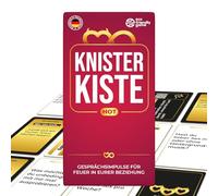 ATM Gaming KNISTERBOSTE - Red | Emocionante Juego de Cartas con 180 Preguntas y acciones para Mujeres y Hombres | Regalo, Caja de Regalo y Juego para Adultos | Juego para Parejas