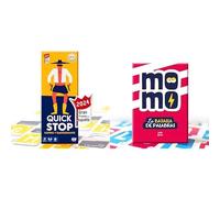 ATM Gaming Lote de QuickStop y Momo - Juegos de Mesa de Palabras para Niños y Adultos - Dinámico y Divertido - Divertido, Educativo y sin Pantallas - Regalo Navidad