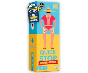 ATM Gaming Quickstop - El Duelo de Letras - Edición Verano - Juego de Cartas para jóvenes y Adultos - Rápido y Loco - De 2 a 7 Jugadores - Juego de Cartas a Partir de 10 años - Juego de Viaje