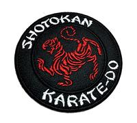 ATM190T parche bordado para planchar o coser kimono de karate Shotokan, 3.74 x 3.74 pulgadas