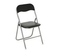 Atmosphera 83197 silla plegable de cocina, negro, 44x44x79.5 cm