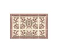 Atmosphera - Alfombra de Vinilo Mosaico 50x75 - Marron castaño