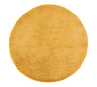 Atmosphera - Alfombra extrasuave - Efecto Piel - Amarillo Mostaza D80 cm