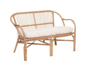 Atmosphera - Banco de 2 plazas Neta - ratán y algodón