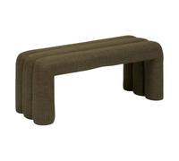 Atmosphera - Banco Sisco - Banco de Cama de diseño Moderno en Tela Caqui - Asiento Acolchado cómodo - Estructura de Madera Resistente - 102 x 42 cm, 2 plazas