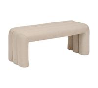 Atmosphera - Banco Sisco - Banco de Cama de diseño Moderno en Tela Color Arcilla - Asiento Acolchado cómodo - Estructura de Madera Resistente - 102 x 42 cm, 2 plazas