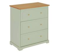 Atmosphera - Baúl de 3 cajones Verde celadón mohéa