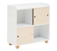 Atmosphera - Bouli Mueble de almacenaje Infantil 2 Puertas 2 cajones Beige 69,5x30x71 cm
