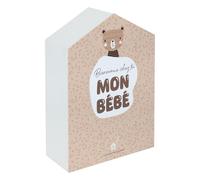 Atmosphera - Caja de nacimiento para casa de osito Recien Nacido - Bienvenido a tu bebé