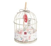 Atmosphera - Caja de regalo en forma de jaula «Poésie» - ruibarbo - Rosa - Rosado