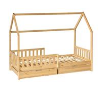 Atmosphera - Cama cabaña Infantil Bosco 2 cajones 194,8x98x155,5cm Natural