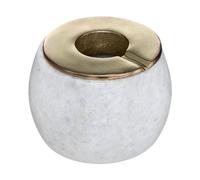 Atmosphera - Cenicero de mármol y Metal - Blanco - D12 cm