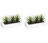Atmosphera - Centro de Mesa 3 Aloe Vera Artificial H17 cm (Paquete de 2)