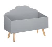 ATMOSPHERA CREATEUR D'INTERIEUR Baúl de juguetes Mueble de almacenamiento - Forma Nube - Color GRIS