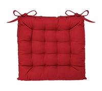 Atmosphera - Cojín de Silla de algodón Rojo 38 x 38 cm