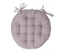 Atmosphera - Cojín de silla redondo en algodón lino D. 38 cm