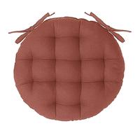 Atmosphera - Cojín de Silla Redondo en algodón Terracota D. 38 cm