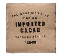 Atmosphera - Cojín de Suelo 'Cacao' de Yute 40 x 40 cm