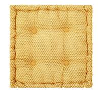 Atmosphera - Cojín de suelo 'Otto' - algodón - amarillo mostaza 40 x 40 cm