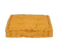 Atmosphera - Cojín de Suelo para niños Berlingot algodón - Amarillo Ocre - 40x40 cm