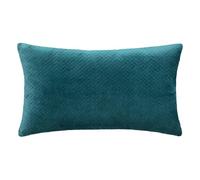 Atmosphera - Cojín «Dolce» - Terciopelo Repujado - Azul Cerceta 38 x 58 cm