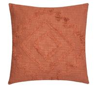 Atmosphera - Cojín «Inca» en algodón de algodón de «tufting» Terracota 40 x 40 cm