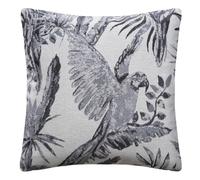 Atmosphera - Cojín «Perroquet» con motivos de jacquard gris 40 x 40 cm