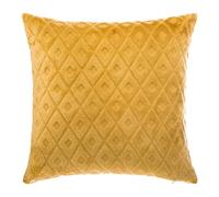 Atmosphera - Cojín Rombo - Franela - Amarillo Ocre - 40x40 cm