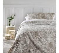 Atmosphera - Colcha + 2 fundas de almohada 'Marie' lino - 260 x 240 cm