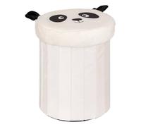 Atmosphera - Conejera Panda Plegable Andy en Blanco y Negro para niños d30x36cm