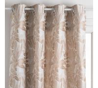 Atmosphera - Cortina «Bejuco» con Motivos de Jacquard - con Ojales - Lino 140 x 260 cm